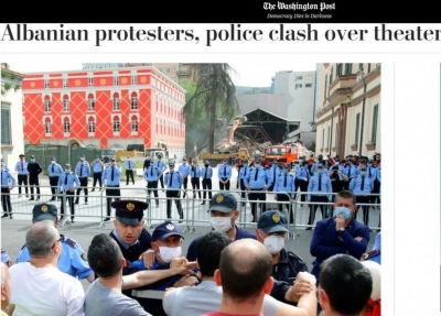 &#039;Washington Post&#039;:Protestuesit shqiptarë përplasen me policinë