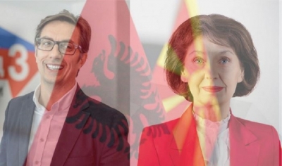 Gara për President të Maqedonisë së Veriut, dy kandidatët kërkojnë votën e shqiptarëve në raundin e dytë