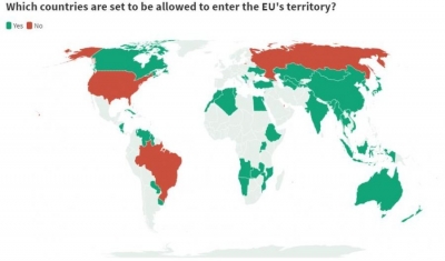 Sot vendimi final:Draft-lista e shteteve që do të lejohen të hyjnë në BE kur të hapen kufijtë