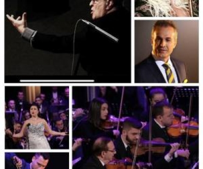 Ermir Krantja me artistët, në koncertin e fundvitit në teatrin “Skampa”