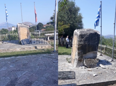 Hidhet në erë memoriali i nacionalistit grek në Finiq