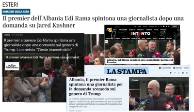 Mediat italiane në kor: Rama shtyn një gazetare dhe nuk kërkon falje