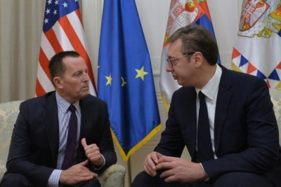 Vuçiç del i tronditur nga takimi me Të dërguarin e Trump, për Kosovën