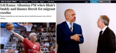 Rama mohon në “The Sunday Times” lidhjen financiare me Blair