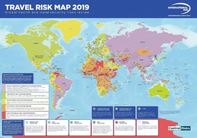 Harta e riskut të udhëtimit 2019, zbuloni ku renditet Shqipëria