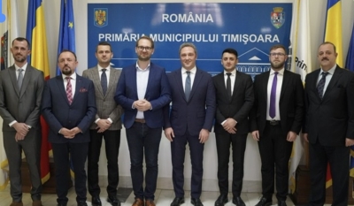 Kryetari i Bashkisë së Shkodrës Z.Spahia vizitë në Timishoara, me ftesë të Shoqatës Lidhja e Shqiptarëve të Rumanisë
