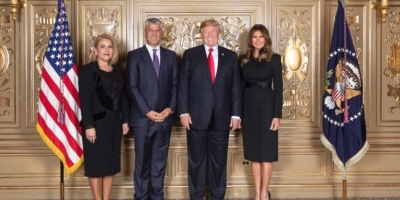 Thaçi takim me Trump: Presidenti shprehu 100% mbështetje për marrëveshjen me Serbinë