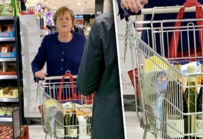 Koronavirusi, Merkel jep shembullin e mirë, mban radhë në supermarket. Blen edhe verë italiane