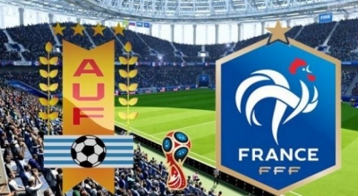 Uruguai-Francë, formacionet e çerekfinales së parë