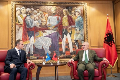 Ambasadori i Kosovës Nait Hasani i paraqet Letrat Kredenciale Presidentit Meta