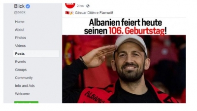 Në gjuhën shqipe/ Media zvicerane uron festën e Flamurit