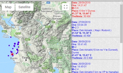 Sërish lëkundje tërmeti në Durrës. IGJEUM publikon të dhënat
