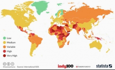 Vendet më të rrezikshme për të udhëtuar në 2020, ja ku renditet Shqipëria