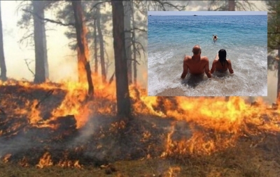 Shqipëria nën pushtetin e zjarreve, Rama në plazh