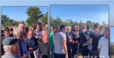VIDEO/ Kundërshtojnë ndërtimin e HEC/ Tension në protestën e banorëve të Kaçinarit