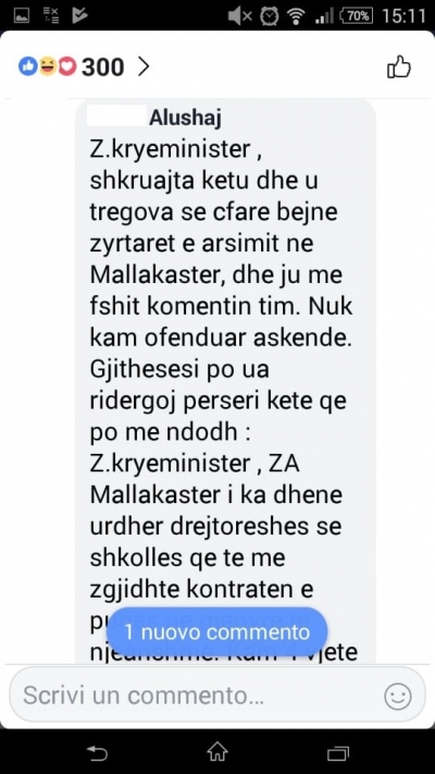 “Shqipëria që duam” nuk më përgjigjet/ Mësuesja i shkruan dy herë kryeministrit Rama, por i fshihen komentet