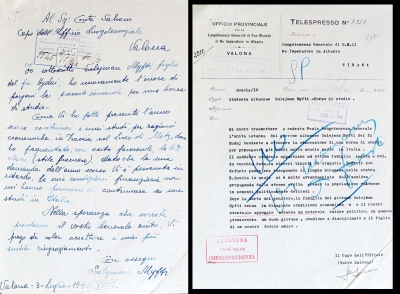 Letrat origjinale që mbaheshin në mënyrë të fshehtë nga E.Hoxha