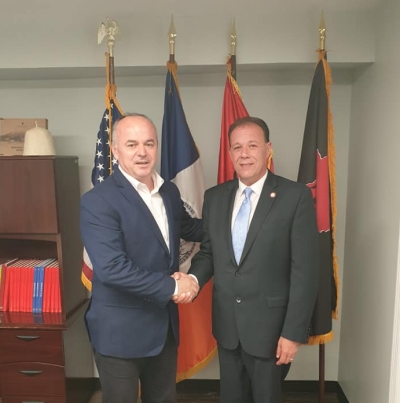 Ish-deputeti i PD dhe anëtar i KK të PD Gjok Vuksani, takon Mark Gjonajn: Diskutuan për situatën në Shqipëri