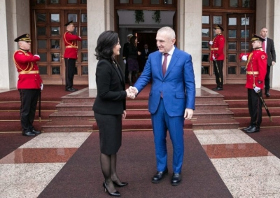 Ambasadorja e SHBA Yuri Kim në Presidencë, takim me Ilir Metën