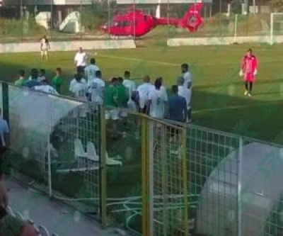 Detajet nga aksidenti në Fier/ Helikopteri i urgjencës ndërpret ndeshjen e futbollit