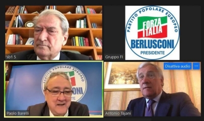 Berisha telekonferencë me Antonio Tajanin dhe Paolo Barellin: Shqiptarët mbështesin ‘Forza Italia’