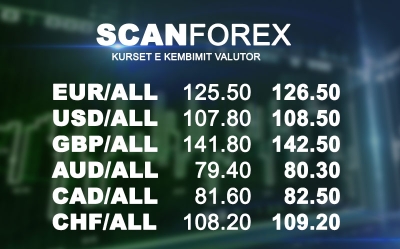 Këmbimi valutor, ngrijnë vlerat e monedhave kryesore – Euro fiksohet ne125.5 lekë