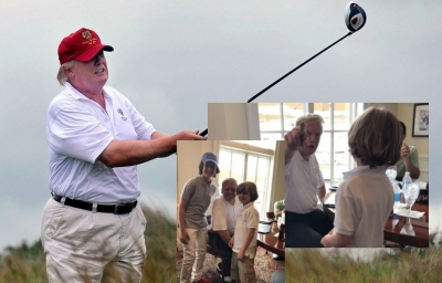 Filantropi e lobisti Damir Fazlliç takim e luan golf me Donald Trump