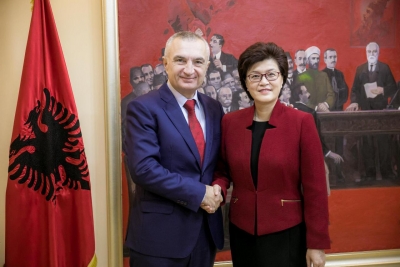 Presidenti Meta, takim lamtumire me ambasadoren kineze