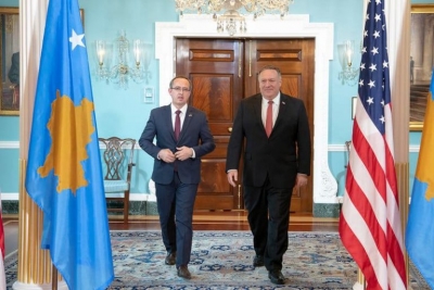 Një ditë pas marrëveshjes me Serbinë, kryeministri i Kosovës takohet me Pompeon: SHBA e gatshme për të mbështetur Kosovën në procesin e dialogut
