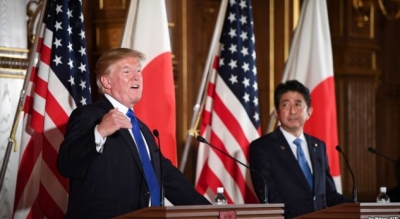 Trump dhe kryeministri japonez bisedojnë për Korenë e Veriut
