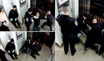 Pamje të rënda! Policët masakrojnë me grushte të arrestuarin, ishte me pranga në duar