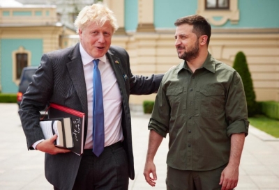 Boris Johnson surprizon Zelenskyn, fluturon papritur për në Kiev