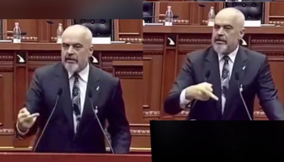 VIDEO-SKANDALI/ Rama nxjerr gishtin e mesit edhe në Parlament