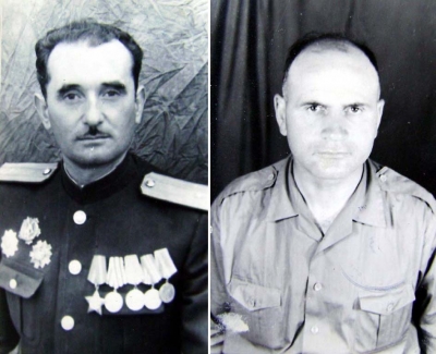 Në foto, komandanti Haxhi Gora dhe komisari Shahin Skura 