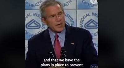 ”Paralajmërim profetik”, Berisha zbulon me video çfarë tha George W. Bush 15 vite më parë: Nëse presim pandeminë të shfaqet mund të jetë shumë vonë