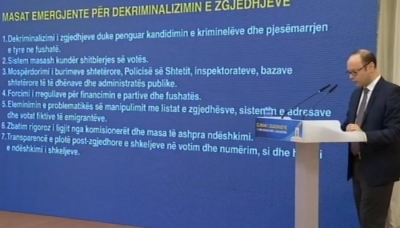 Opozita prezanton 7 masat emergjente për të dekriminalizuar zgjedhjet