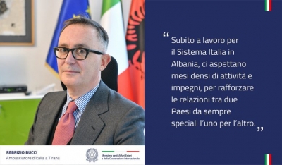 Italia emëron ambasadorin e ri në Shqipëri, Bucci: Na presin muaj me angazhime të shumta