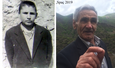 I njëjti njeri në dy foto, 1961 i arrestuar dhe 2019 në Spaç