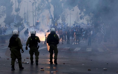 Protestë për emrin e Maqedonisë në Selanik, dhunë dhe përleshje