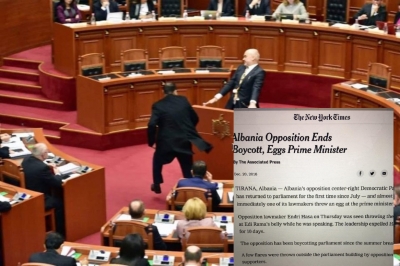 Jehona e vezës shkon në SHBA, Nju Jork Times: Rama u qëllua në Parlament