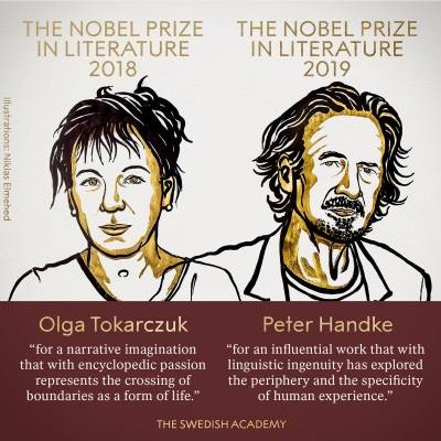 Çmimi &quot;Nobel&quot; për letërsi i jepet autores polake Olga Tokarczuk dhe austriakut Peter Handke
