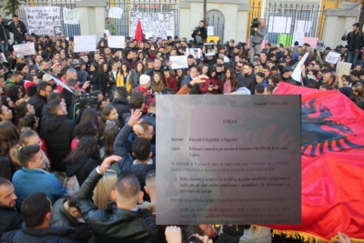 Studentët protestues i dërgojnë letër Kuvendit