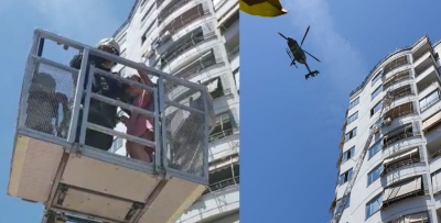 E frikshme/ Apartamenti në flakë, ndërhyn helikopteri. Si u shpëtua vajza 7 vjeçare