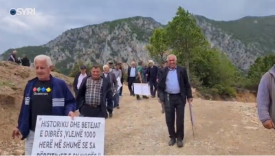 Ndërtimi i Skavicës, banorët në protestë: Zhduken 35 fshatra të Dibrës