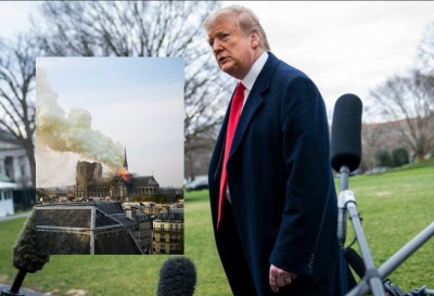 “Shokohet” bota, digjet kryevepra 850 vjeçare në Paris, reagon Donald Trump (Video Live)