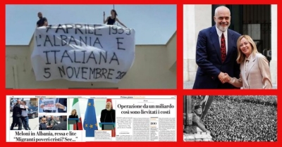 La Repubblica/ Orët në komisariat të dy të rinjve që protestuan kundër Ramës dhe Melonit