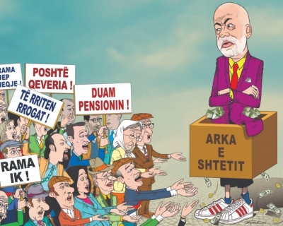 Arka bosh e Ramës/ Karikatura virale e Kapexhiut nuk ka nevojë për koment