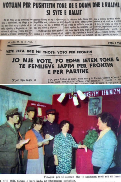 1986/“Votuam për pushtetin tonë, për partinë japim jetën”