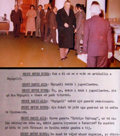 1983/E.Hoxha dhe R.Alia: “Shpigel” gazetë reaksionare