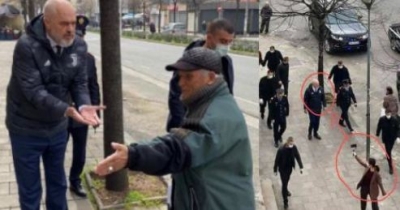 FOTO/ Pamjet e vërteta sot, Rama i TV-së dhe Rama në rrugë &#039;i izoluar&#039; nga 12 vetë